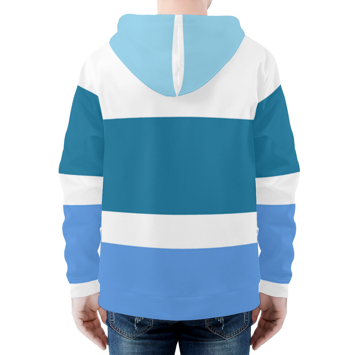 D58 Men's All Over Print Zip Hoodie