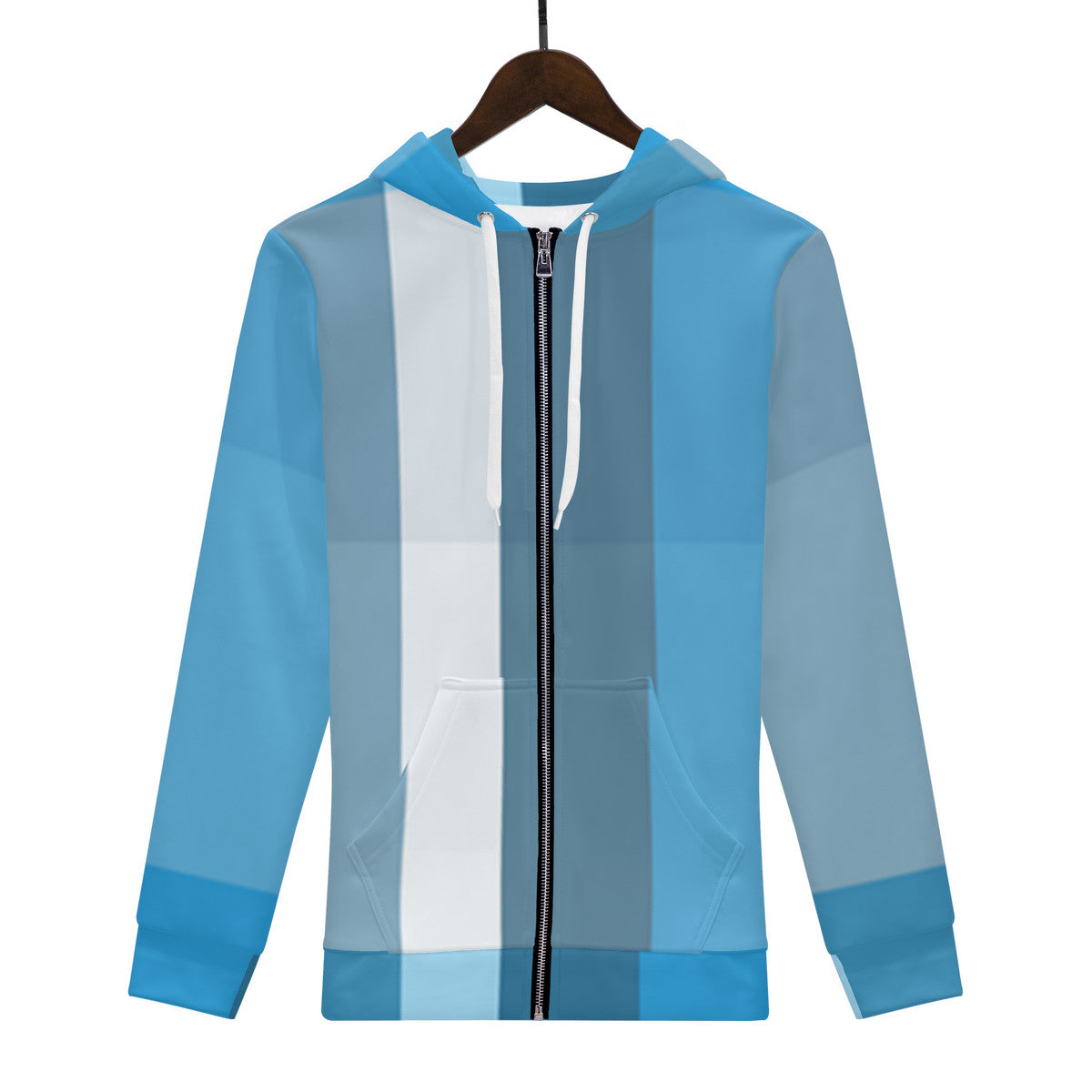 D58 Men's All Over Print Zip Hoodie