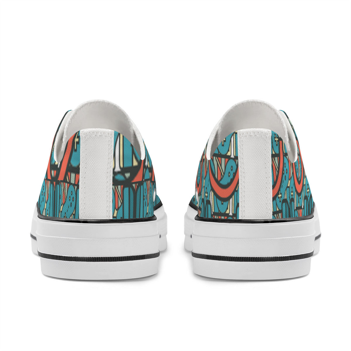 SF_S62 Unisex Classic Low Top Canvas Shoes - White