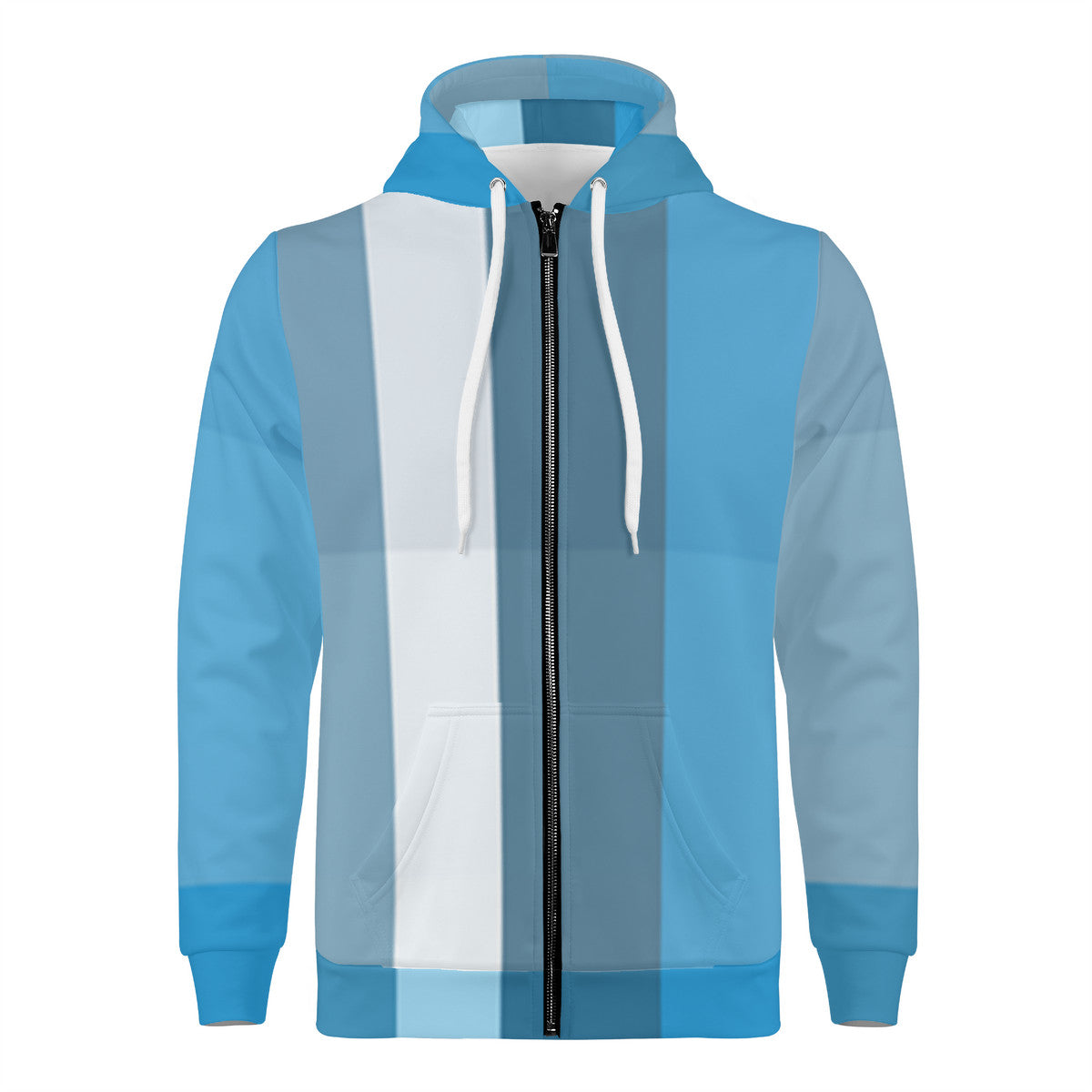 D58 Men's All Over Print Zip Hoodie