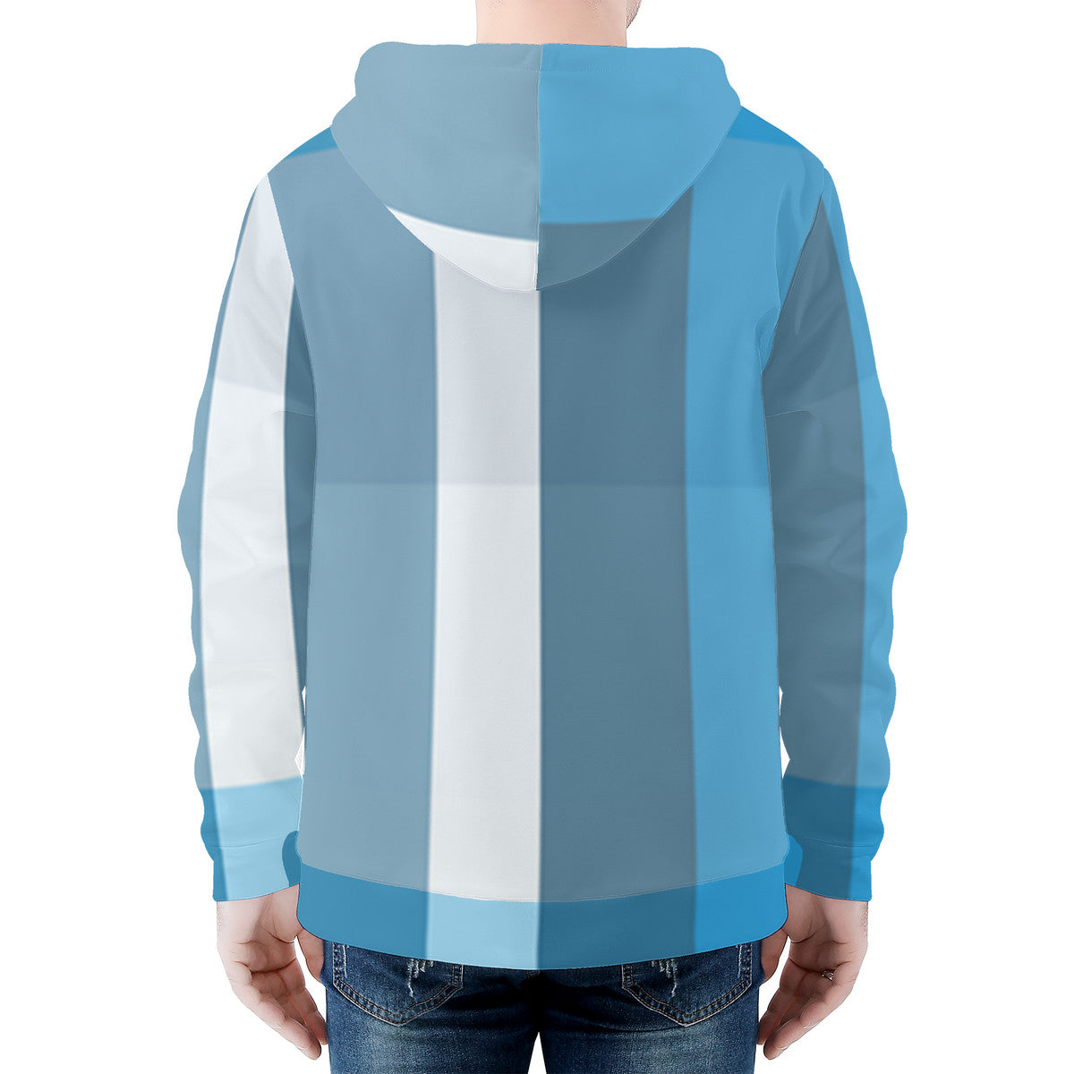 D58 Men's All Over Print Zip Hoodie