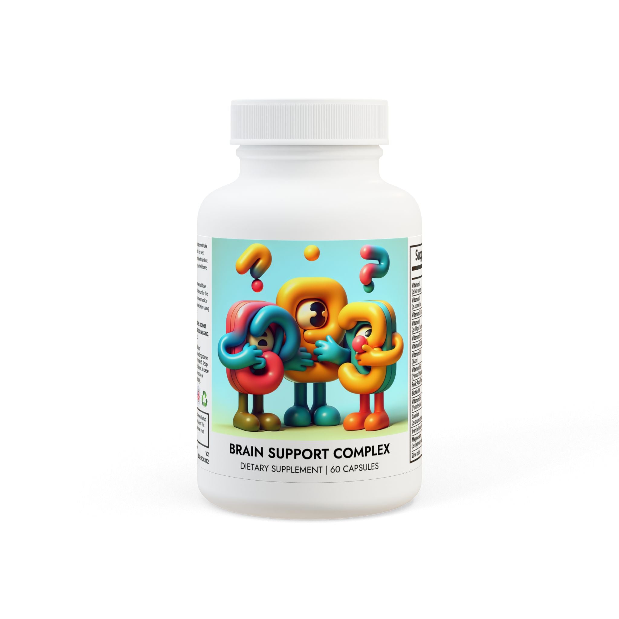 boxbrand3 Brain Support Complex Supplement (60 Capsules)