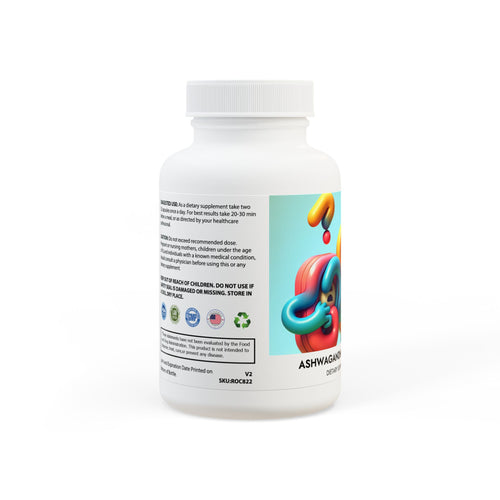 boxbrand3 Ashwagandha and Black Pepper Supplement (60 capsules)