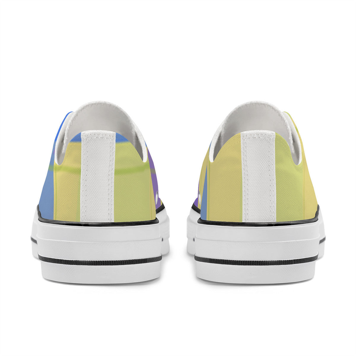 SF_S62 Unisex Classic Low Top Canvas Shoes - White