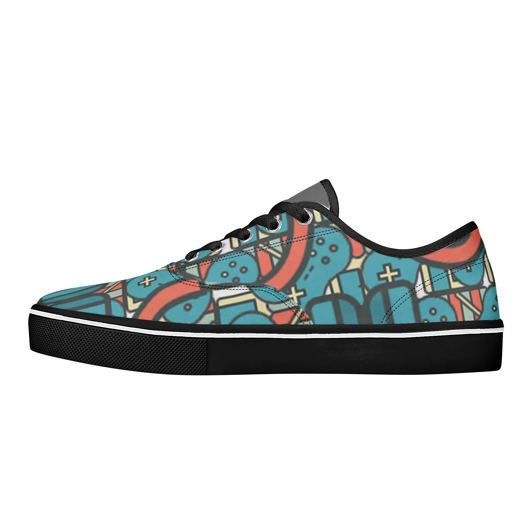 D3S Skate Shoes With Customized Tongue - Black
