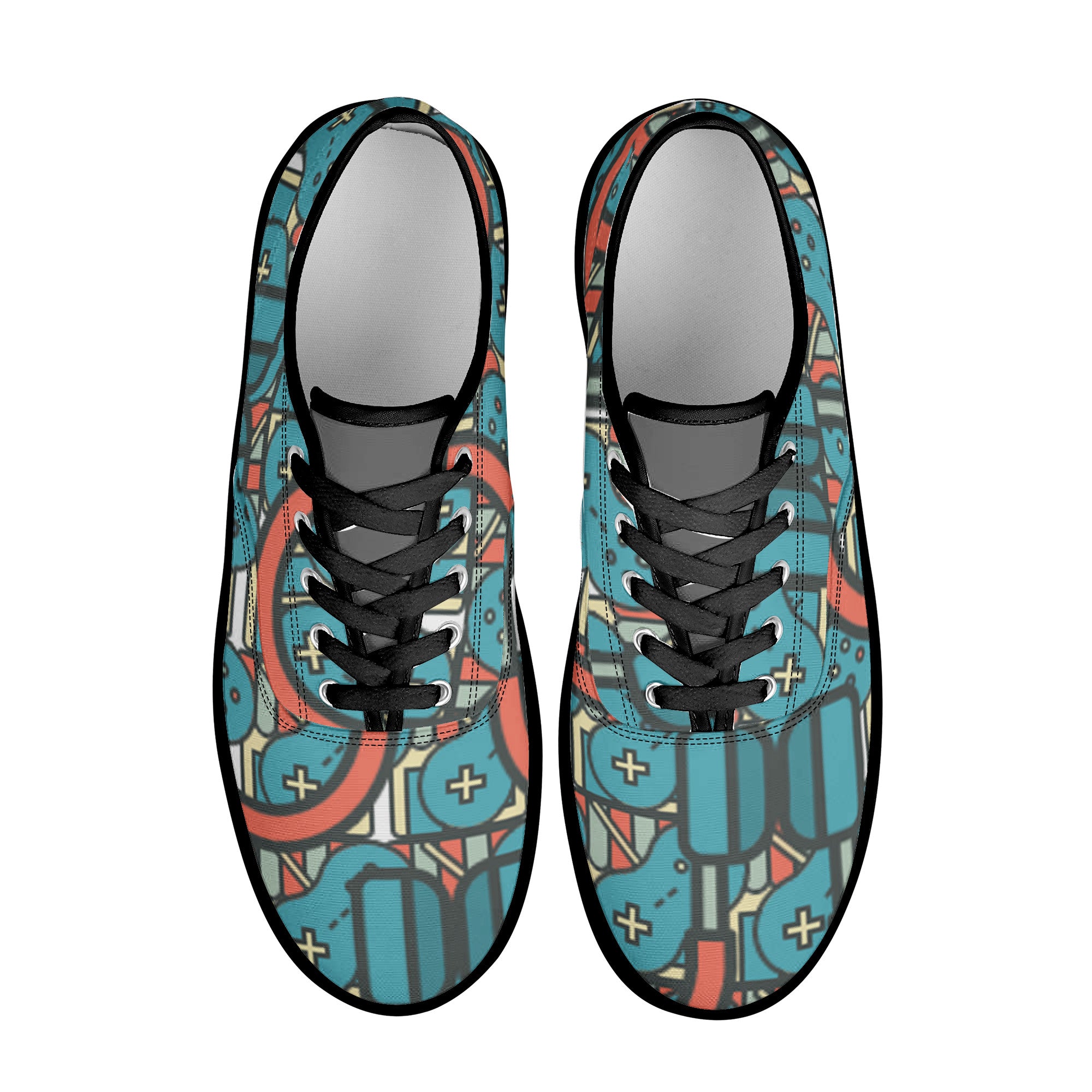 D3S Skate Shoes With Customized Tongue - Black