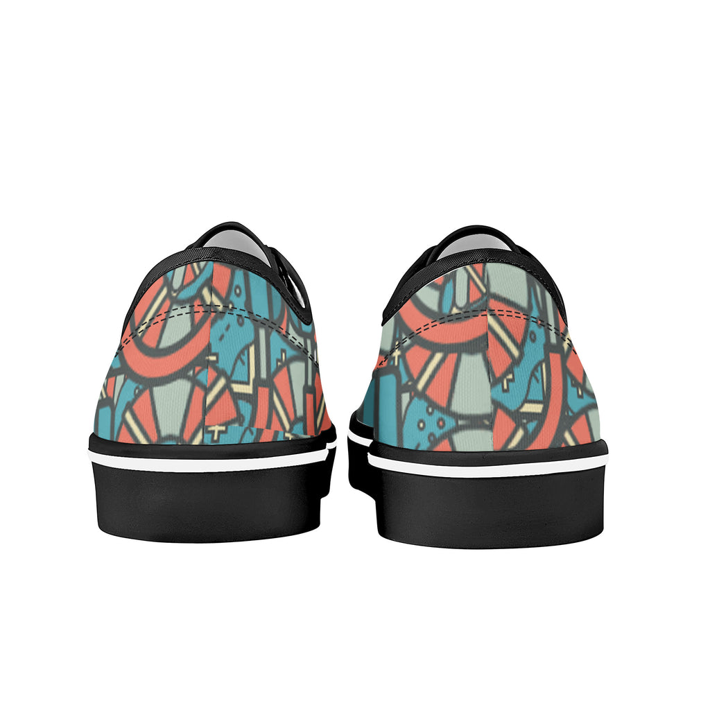 D3S Skate Shoes With Customized Tongue - Black