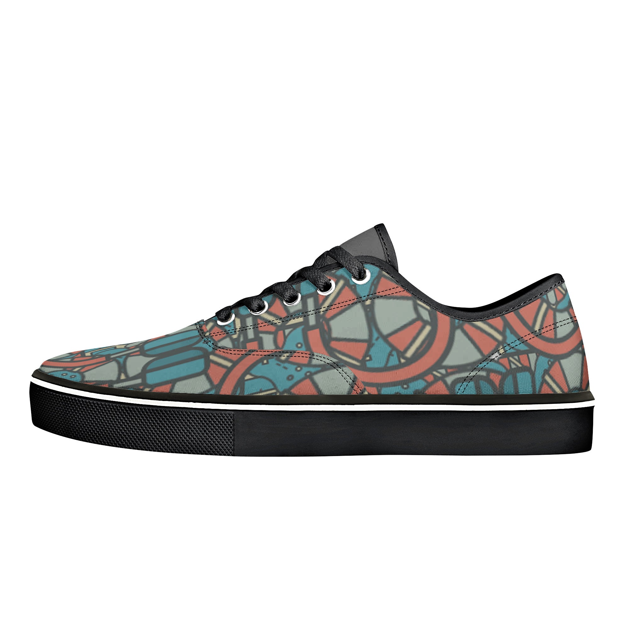 D3S Skate Shoes With Customized Tongue - Black