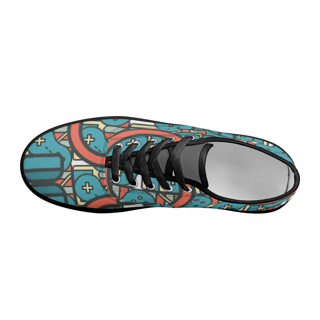 D3S Skate Shoes With Customized Tongue - Black