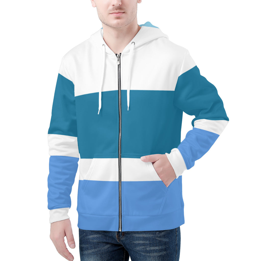 D58 Men's All Over Print Zip Hoodie