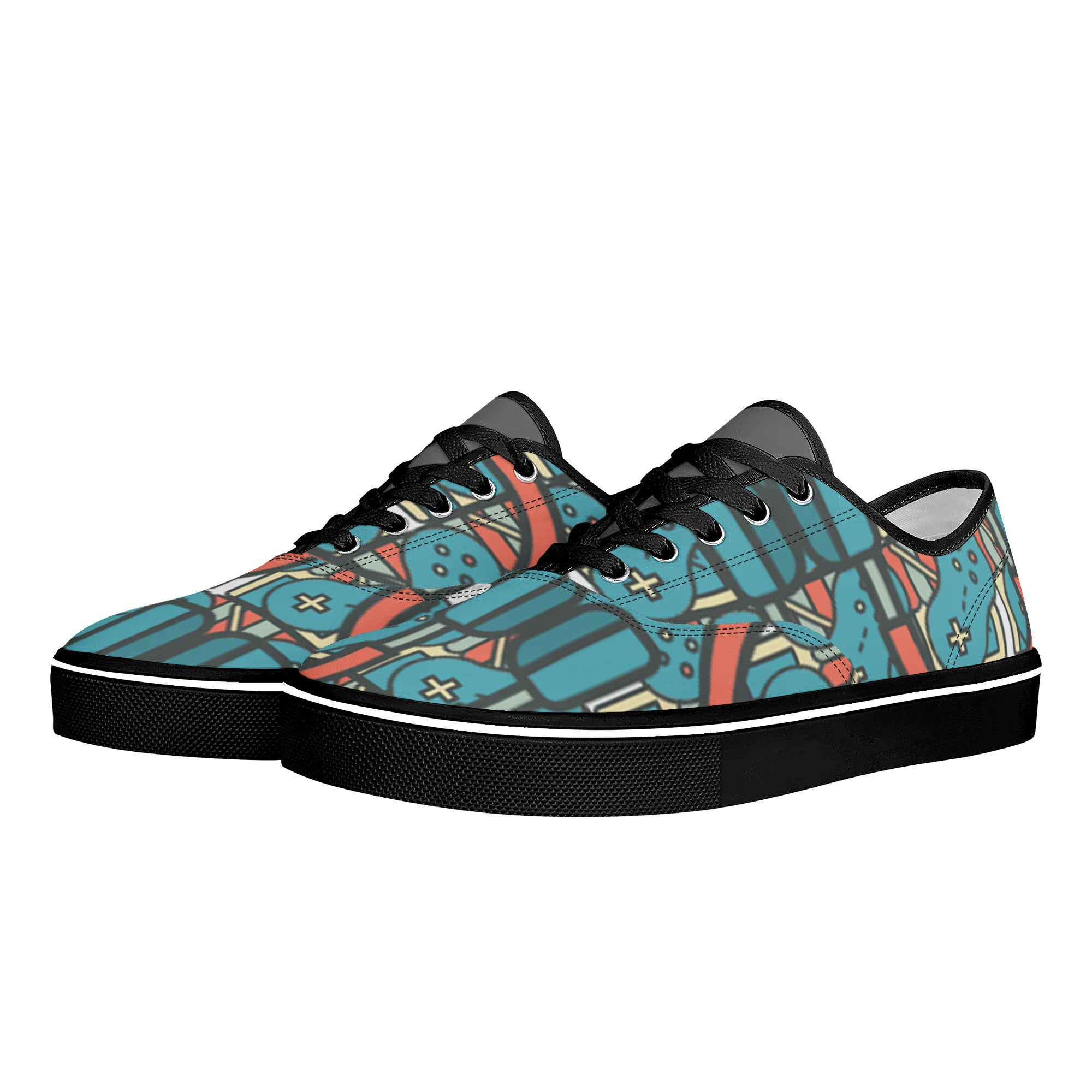 D3S Skate Shoes With Customized Tongue - Black