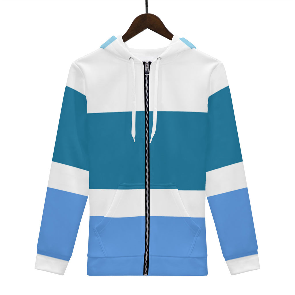 D58 Men's All Over Print Zip Hoodie