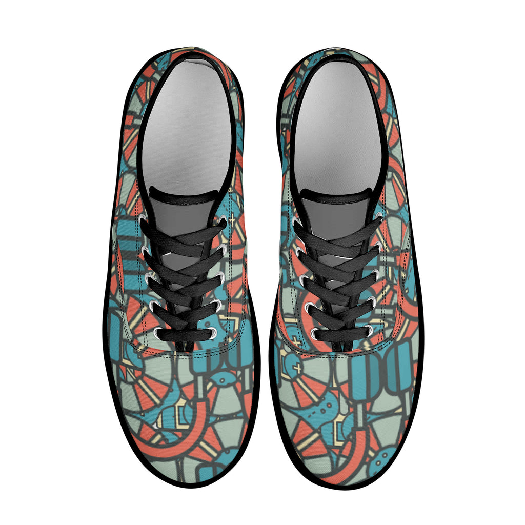 D3S Skate Shoes With Customized Tongue - Black
