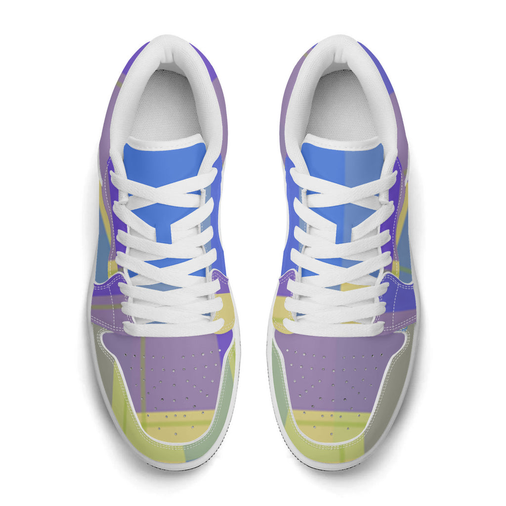 Unisex New Synthetic Leather Low Top Sneakers