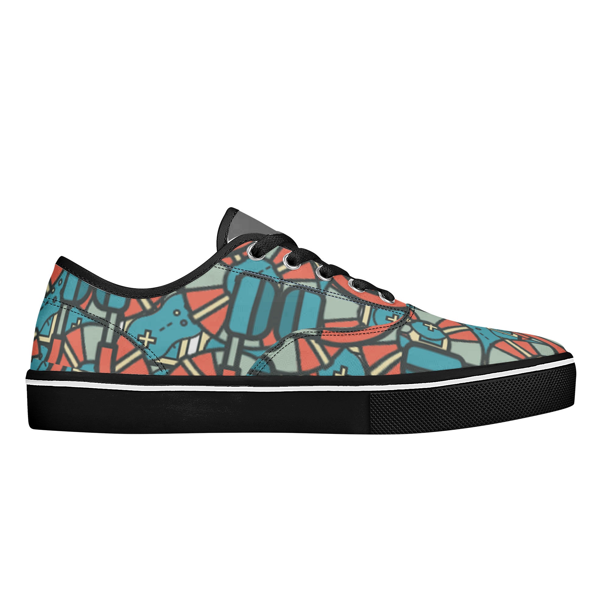 D3S Skate Shoes With Customized Tongue - Black