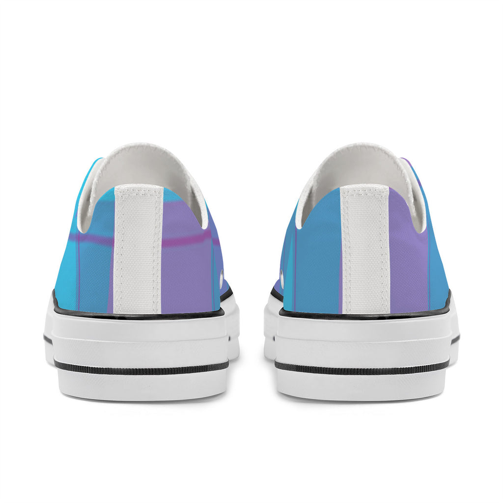 SF_S62 Unisex Classic Low Top Canvas Shoes - White