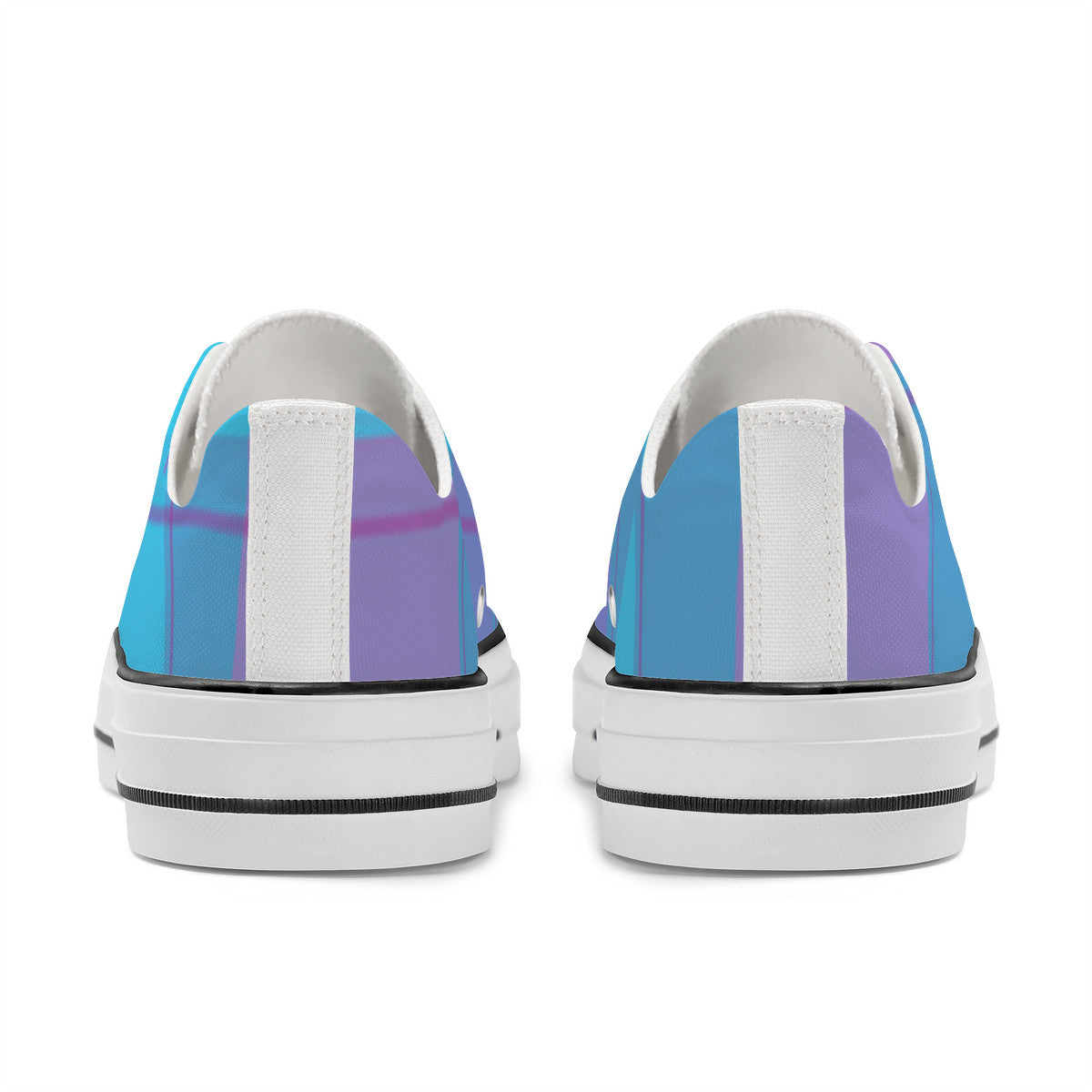 SF_S62 Unisex Classic Low Top Canvas Shoes - White