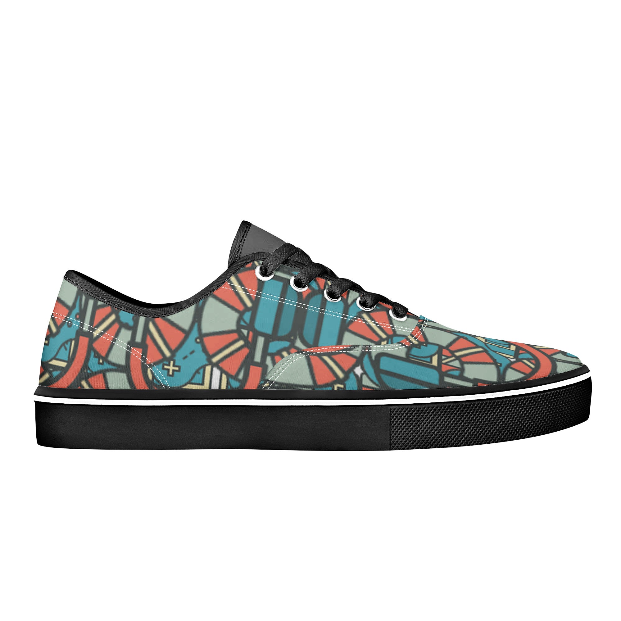 D3S Skate Shoes With Customized Tongue - Black